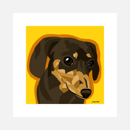 Dachshund Art Print (artist Laura Tripp)