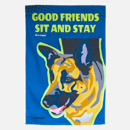 German Shepherd Gift Tea Towel (artist Laura Tripp)