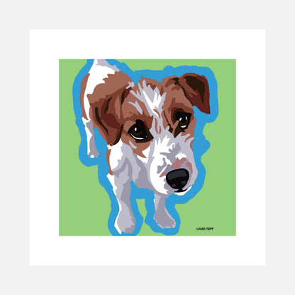 Jack Russel Terrier Art Print (artist Laura Tripp)