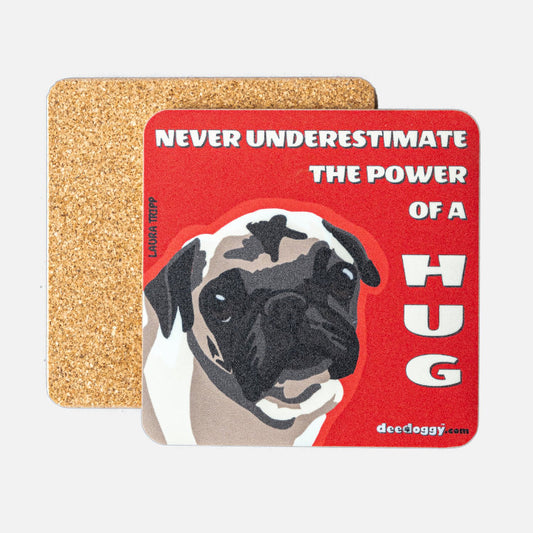 Pug Gift Coaster (artist Laura Tripp)