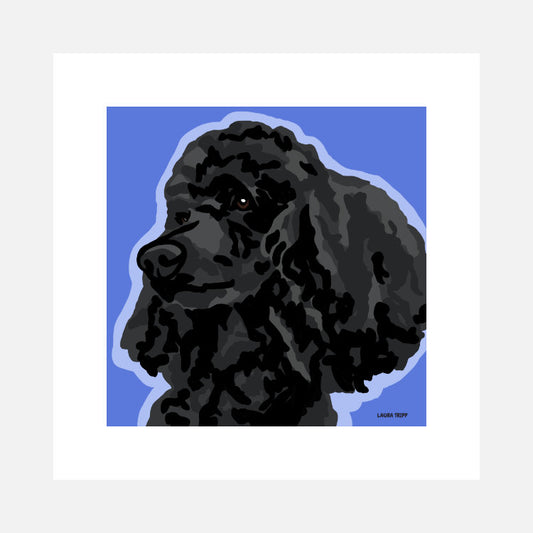 Poodle Art Print (artist Laura Tripp)