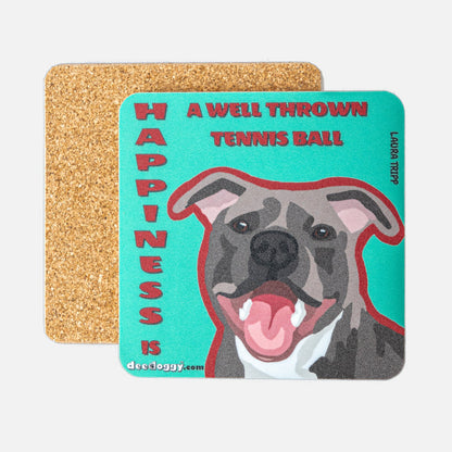 Staffordshire Terrier Gift Coaster (artist Laura Tripp)