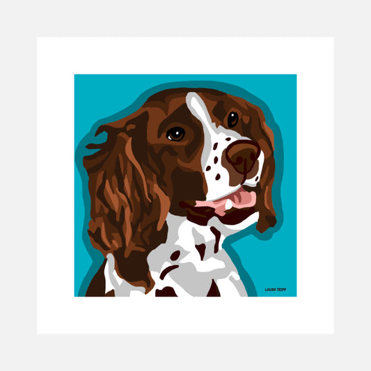 Springer Spaniel Art Print (artist Laura Tripp)