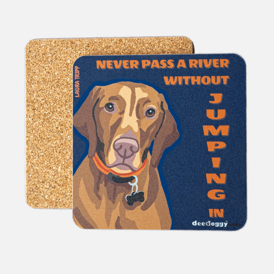 Vizsla Gift Coaster (artist Laura Tripp)