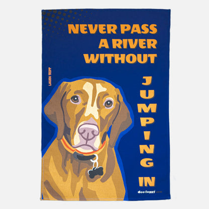 Vizsla Gift Tea Towel (artist Laura Tripp)