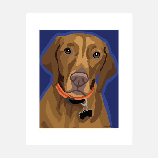 Vizsla Art Print (artist Laura Tripp)