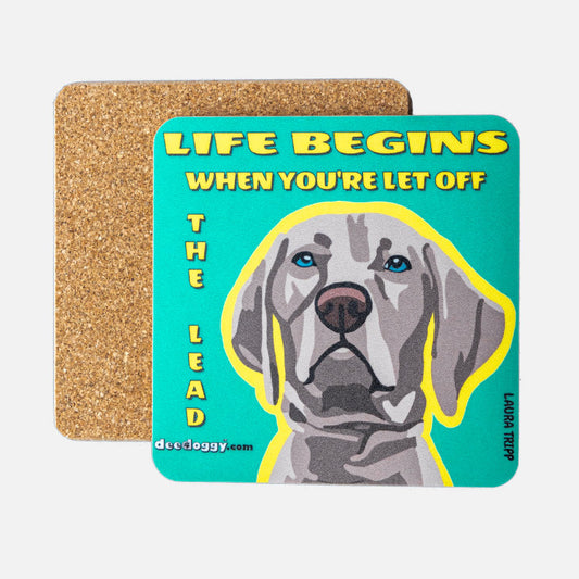 Weimaraner Gift Coaster (artist Laura Tripp)