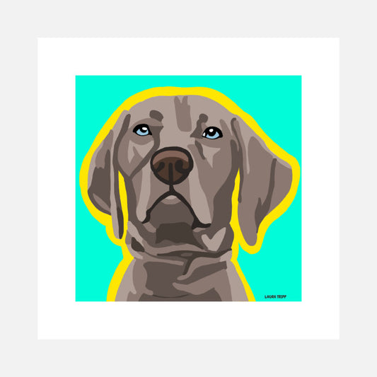 Weimaraner Art Print (artist Laura Tripp)