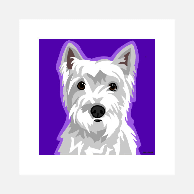 Westie Art Print (artist Laura Tripp)