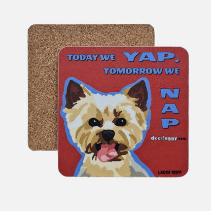 Yorkshire Terrier Gift Coaster (artist Laura Tripp)