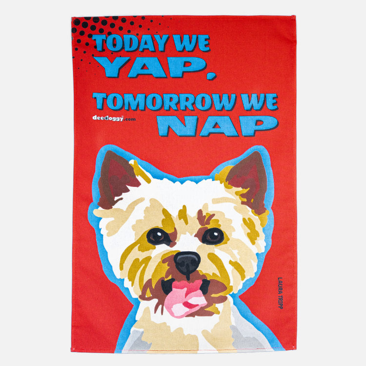 Yorkshire Terrier Gift Tea Towel (artist Laura Tripp)