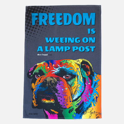 British Bulldog Gift Tea Towel (artist Michael Tompsett)