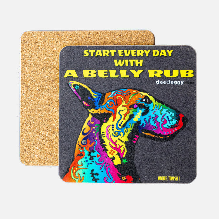 Bull Terrier Gift Coaster (artist Michael Tompsett)