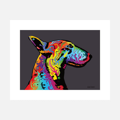 Bull Terrier Art Print (artist Michael Tompsett)