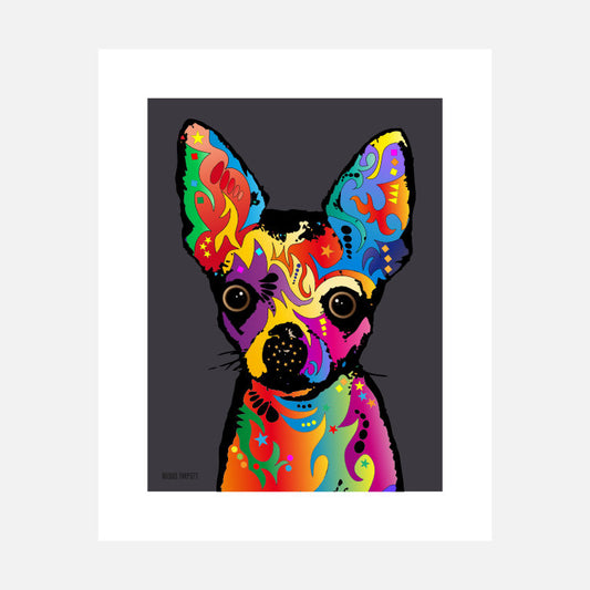 Chihuahua Art Print (artist Michael Tompsett)