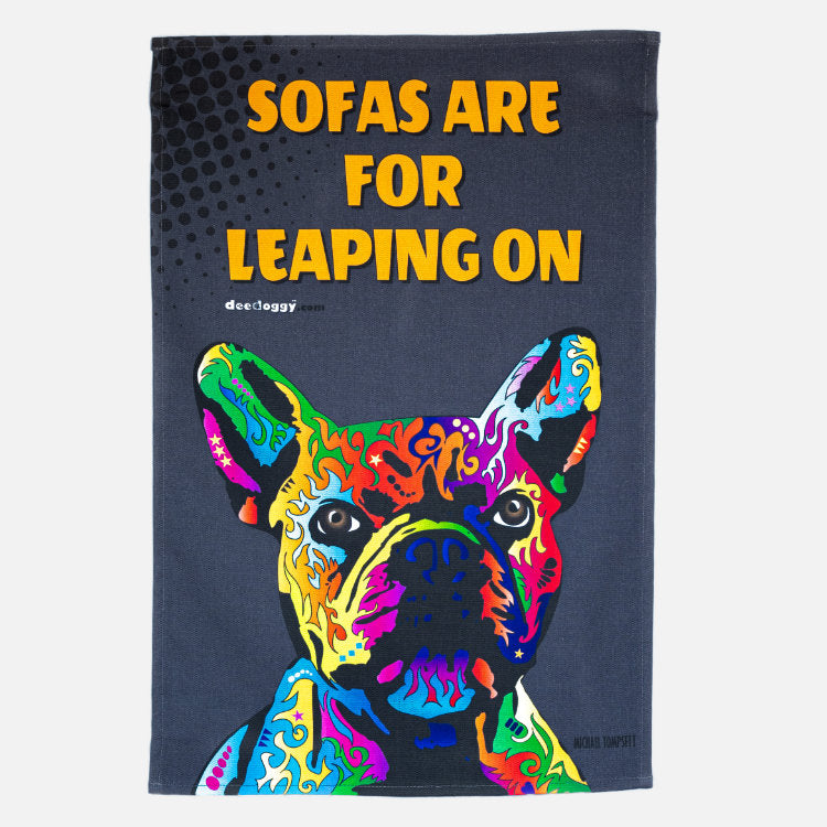 French Bulldog Gift Tea Towel (artist Michael Tompsett)