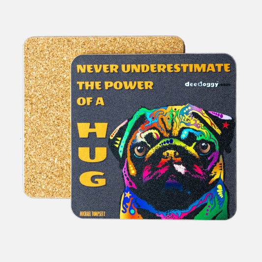 Pug Gift Coaster (artist Michael Tompsett)