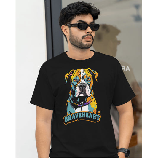 American Bulldog Unisex T-shirt (Braveheart) - Black