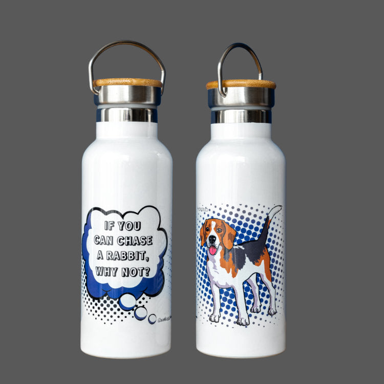 Beagle Gift Water Bottle (artist Maria Castillo)