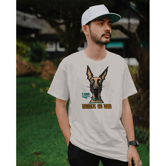 Belgian Malinois Unisex T-shirt - Colour: Vintage White
