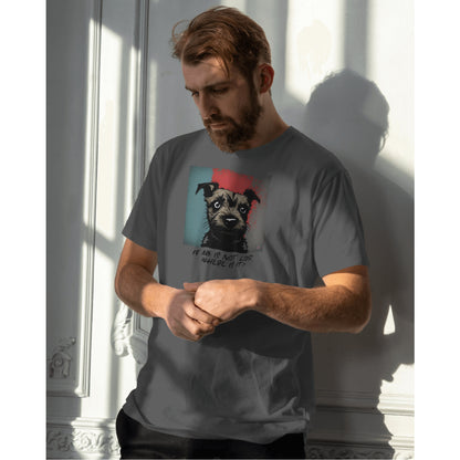 Border Terrier Unisex T-shirt - Colour: ANTHRACITE