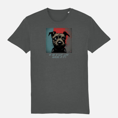 Border Terrier Unisex T-shirt - Colour: ANTHRACITE