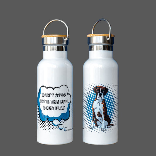 Boxer Gift Water Bottle (artist Maria Castillo)