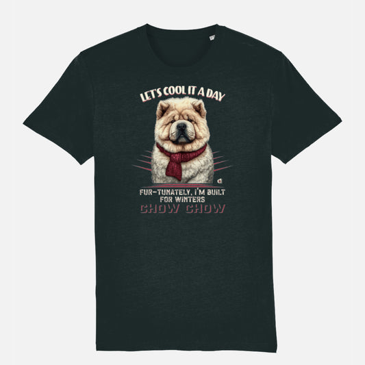 Chow Chow Unisex T-shirt (Cool It) - Colour: Black