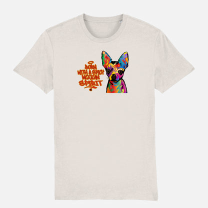 Chihuahua Unisex T-shirt - Colour: Vintage White