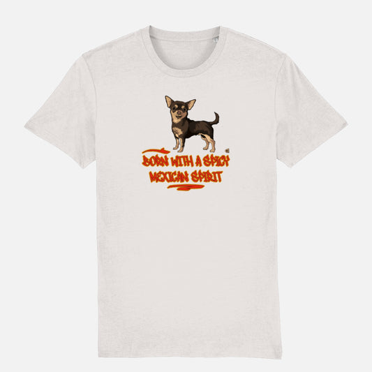 Chihuahua Unisex T-shirt - Colour: Off White