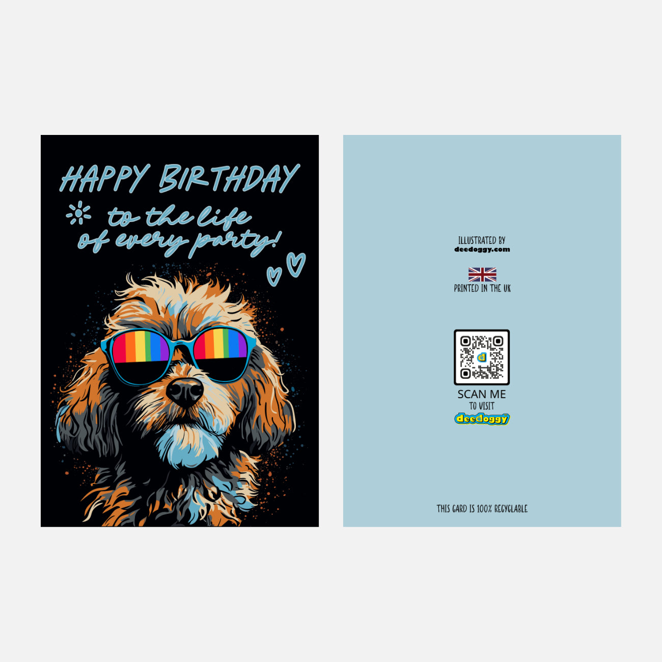 Cockapoo Birthday Card