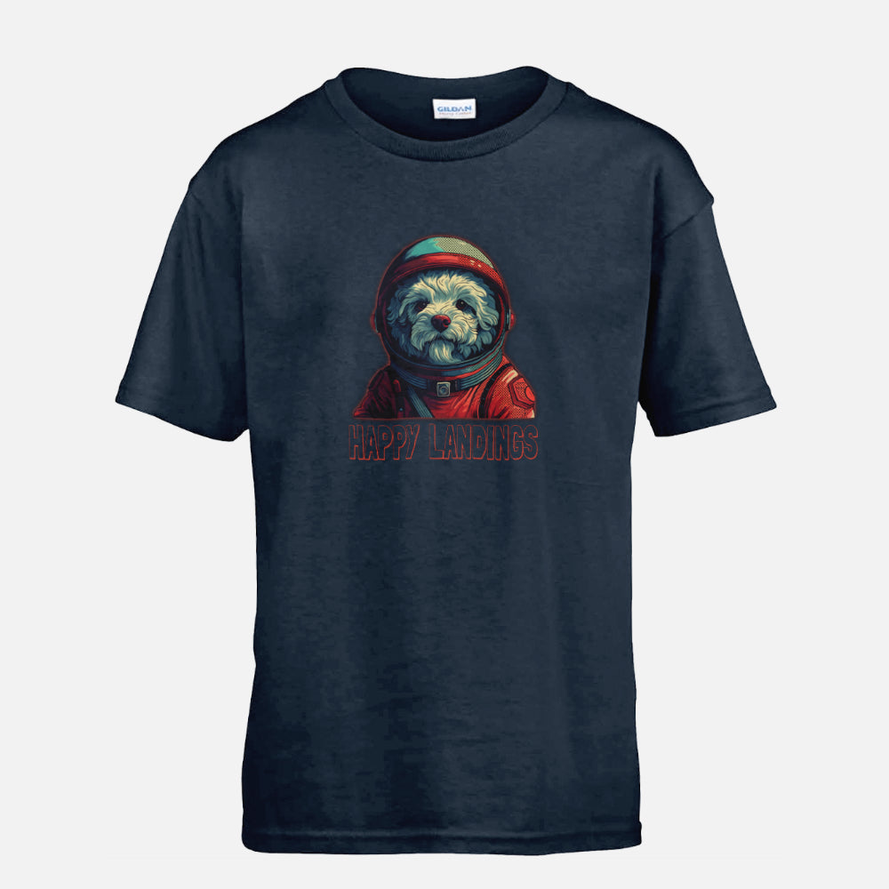 Kids' Cockapoo T-shirt - Colour: French Navy (Happy Landings)