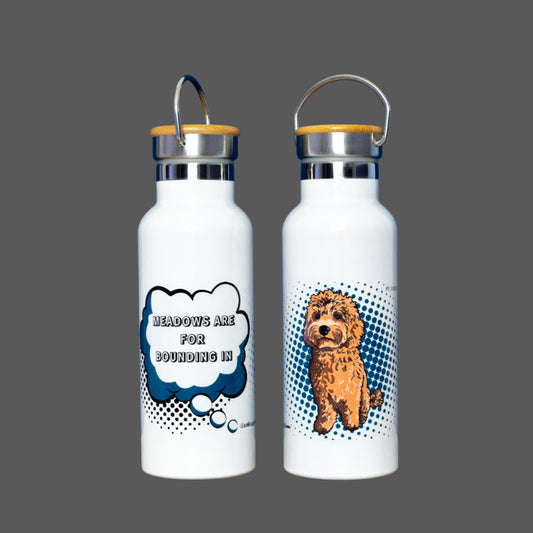 Cockapoo Gift Water Bottle (artist Maria Castillo)