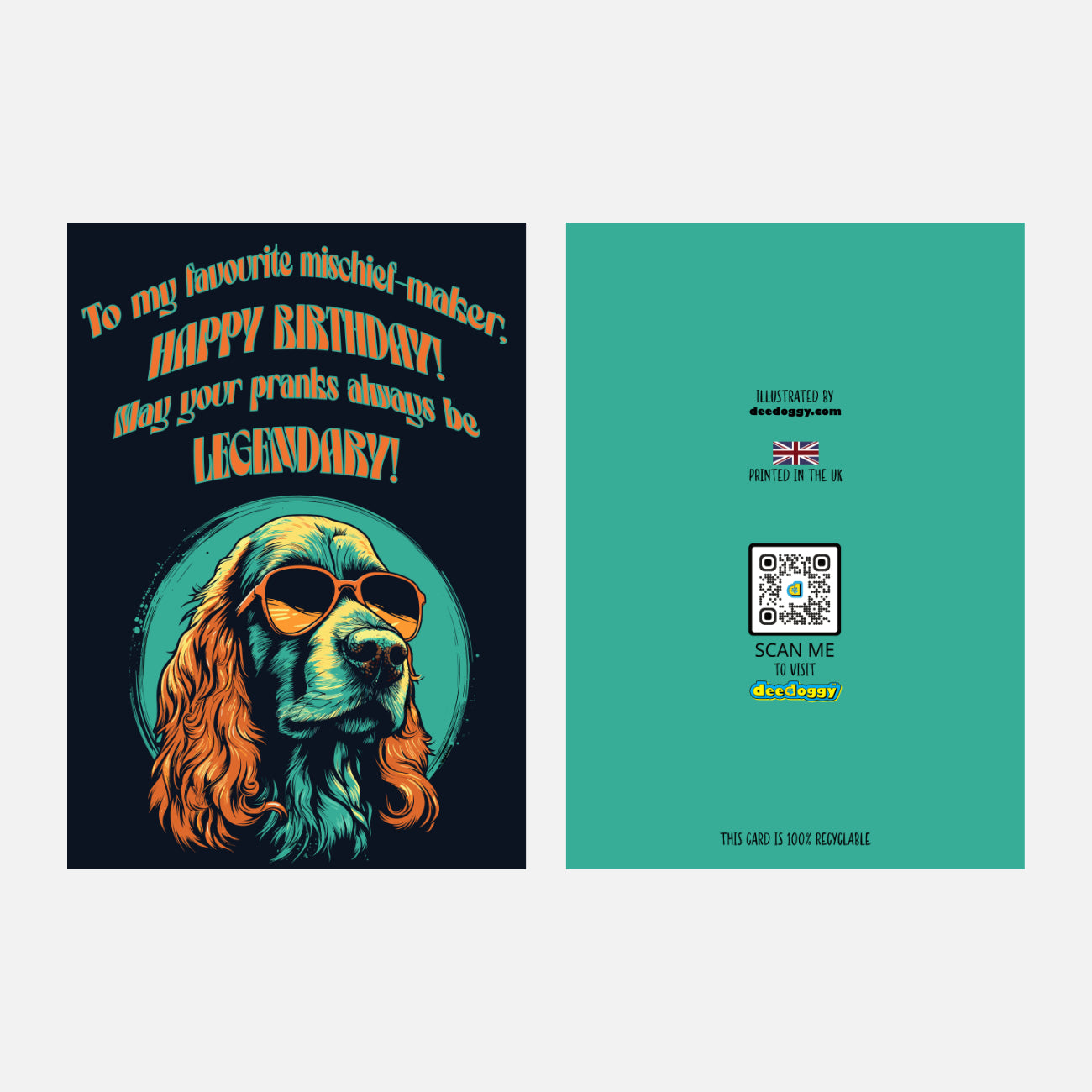 Cocker Spaniel Birthday Card (Legendary)