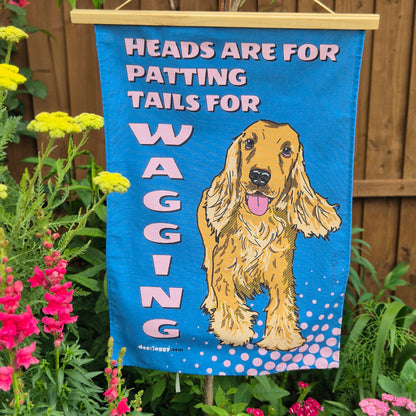 Cocker Spaniel Blue Gift Tea Towel (Maria Castillo)