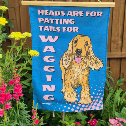 Cocker Spaniel Blue Gift Tea Towel (Maria Castillo)