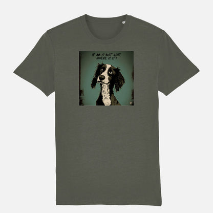 Springer Spaniel Unisex T-shirt - Colour: Khaki