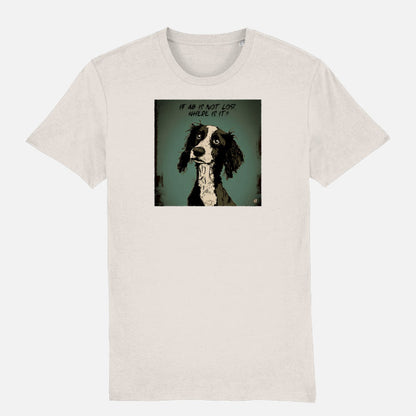 Springer Spaniel Unisex T-shirt - Colour: Vintage White