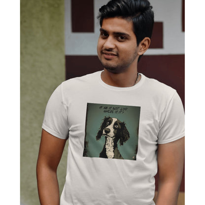 Springer Spaniel Unisex T-shirt - Colour: Vintage White