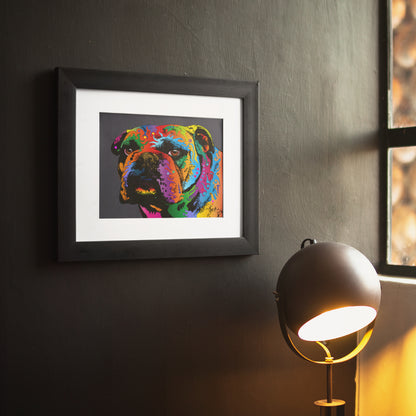 English Bulldog Art Print (artist Michael Tompsett)