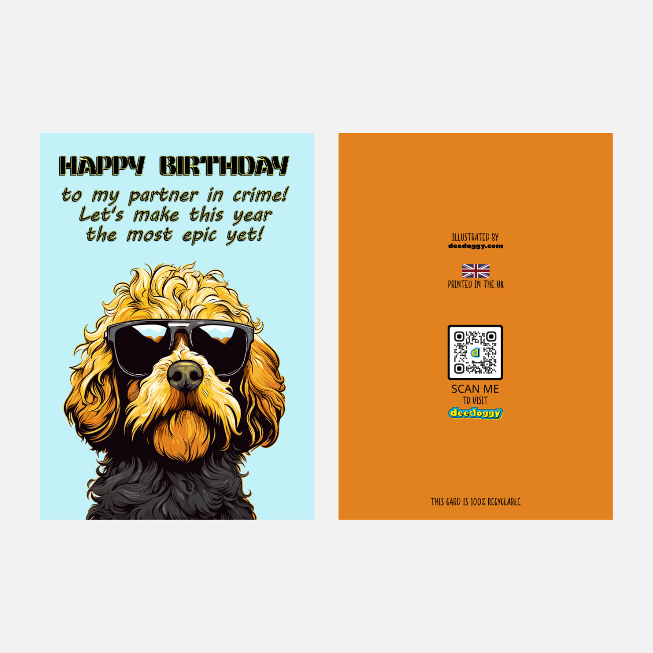 Goldendoodle Birthday Card