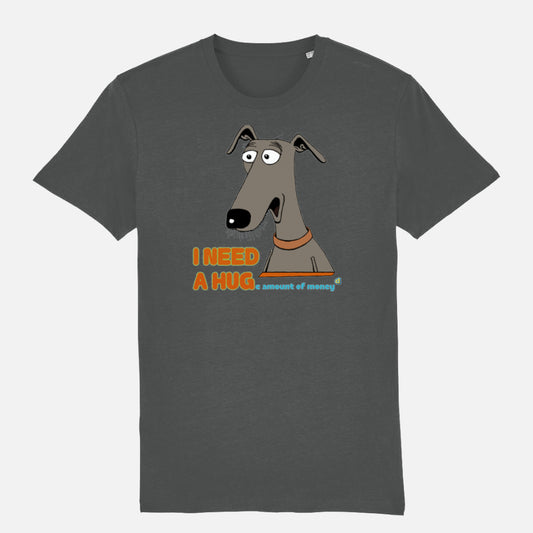 Greyhound Unisex T-shirt - Colour: Anthracite