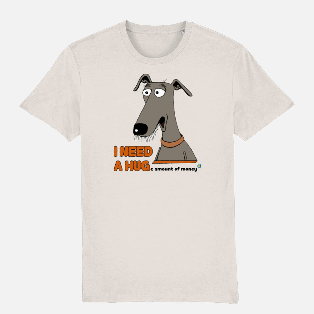 Greyhound Unisex T-shirt - Colour: Vintage White
