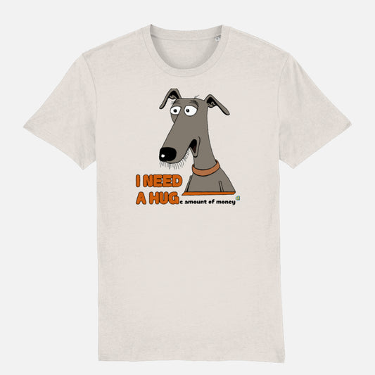 Greyhound Unisex T-shirt - Colour: Vintage White