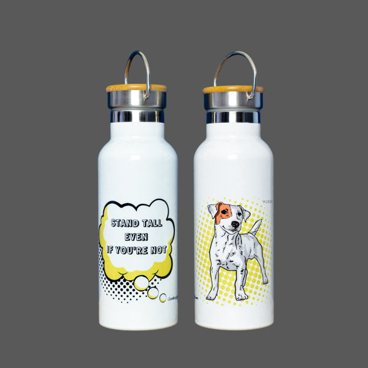 Jack Russell Terrier Gift Water Bottle (artist Maria Castillo)