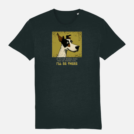 Jack Russell Cross Unisex T-shirt - Colour: Anthracite