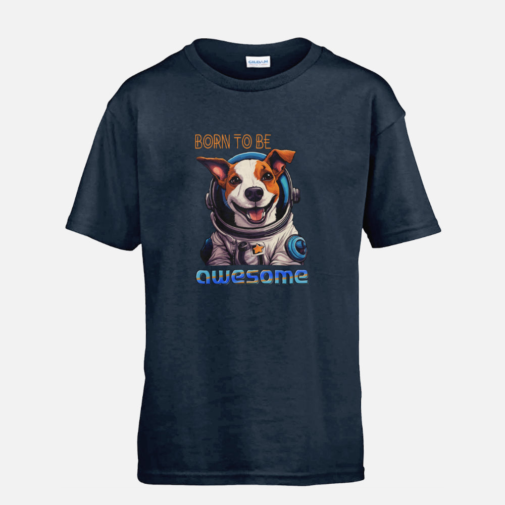 Kids' Jack Russell Terrier T-shirt, Navy Blue