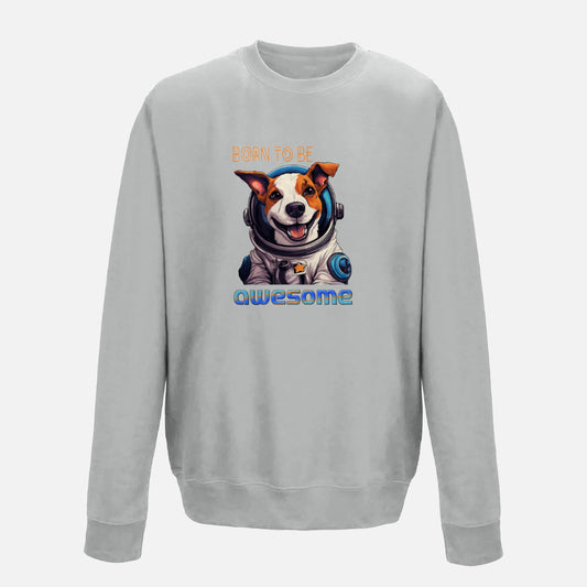 Kids' Jack Russell Terrier Sweatshirt - Colour: Heather Grey