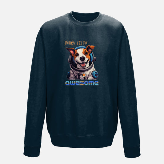 Kids' Jack Russell Terrier Sweatshirt - Colour: French Navy Blue