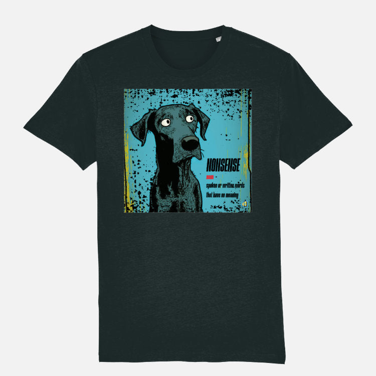 Black Labrador Unisex T-shirt (Nonsense) - Colour: Black